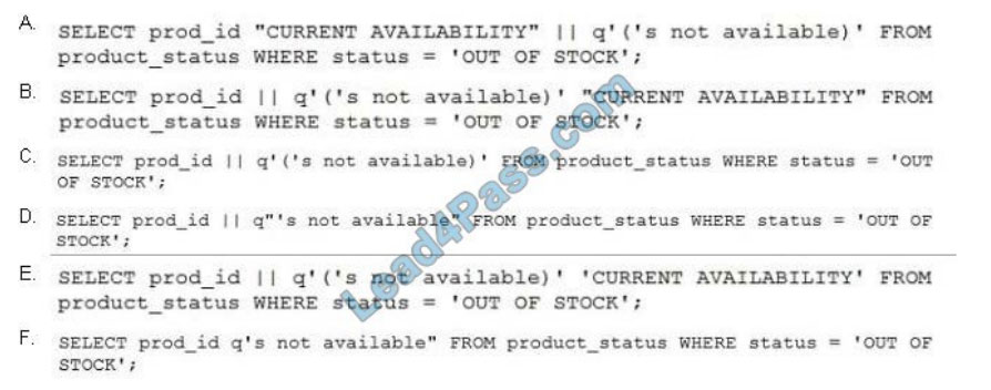 [2021.1] leads4pass 1z0-071 exam questions q12-1