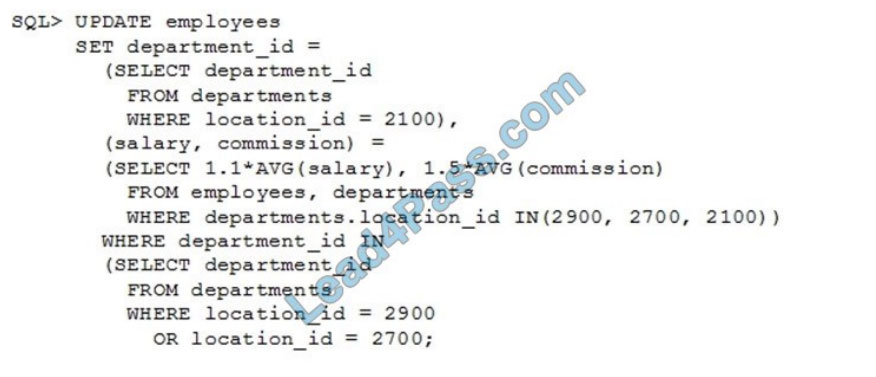 [2021.1] leads4pass 1z0-071 exam questions q8-1